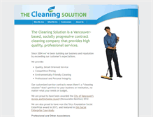 Tablet Screenshot of cleaningsolution.ca